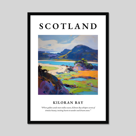 Poster of Kiloran Bay, Scotland.