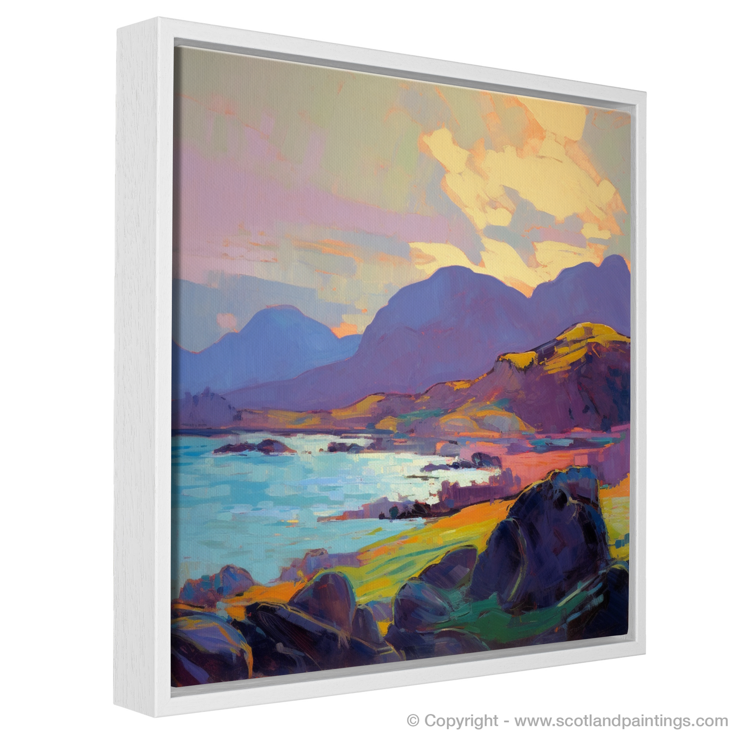 Tempest over Easdale Sound: An Impressionist Homage to Scotland's Wild Coast