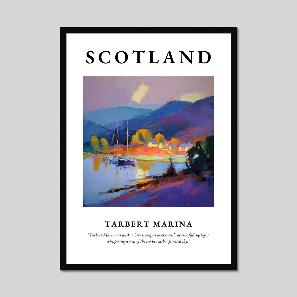 Poster of Tarbert Marina, Scotland.