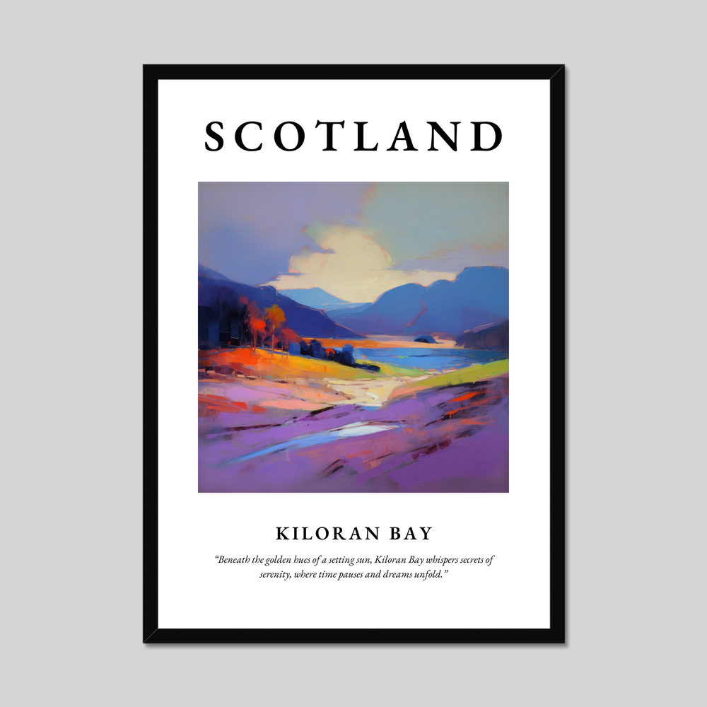 Poster of Kiloran Bay, Scotland.