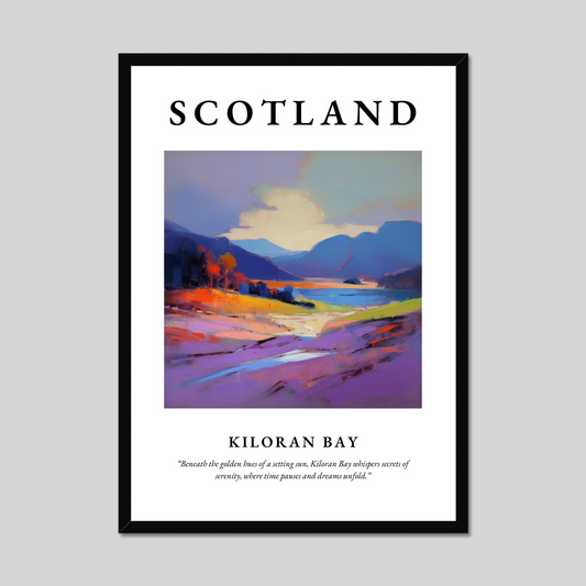 Poster of Kiloran Bay, Scotland.