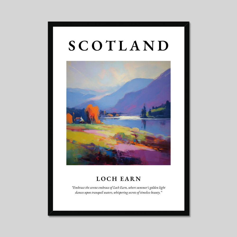 Poster of Loch Earn, Scotland.