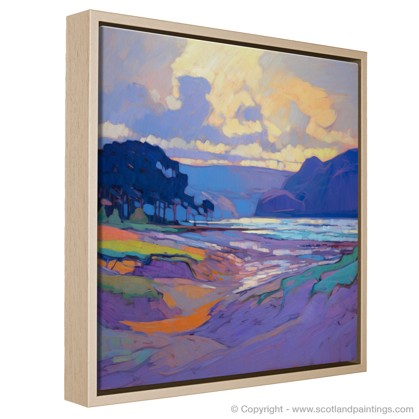 Storm Over Lunan: An Impressionist Homage to Scotland's Rugged Coastline