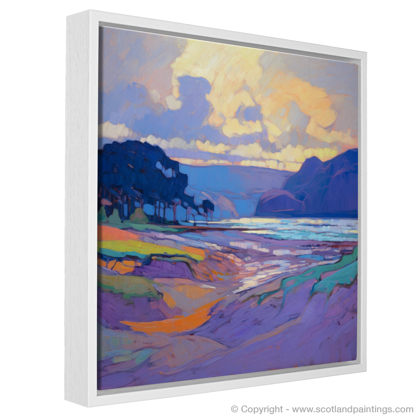 Storm Over Lunan: An Impressionist Homage to Scotland's Rugged Coastline