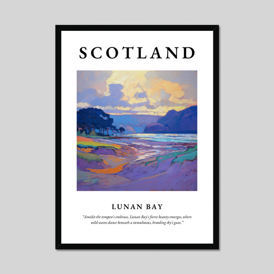 Poster of Lunan Bay, Scotland.