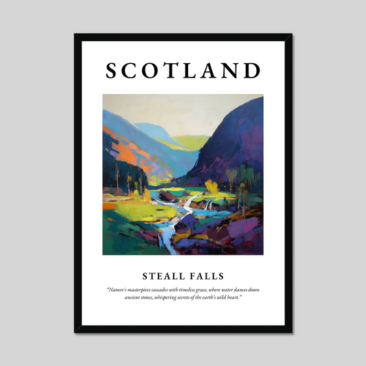 Poster of Steall Falls, Scotland.