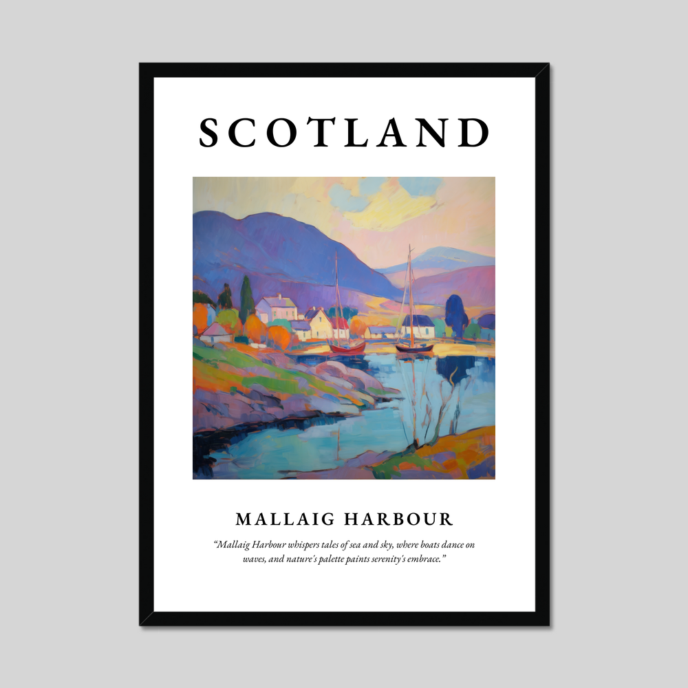 Poster of Mallaig Harbour, Scotland.