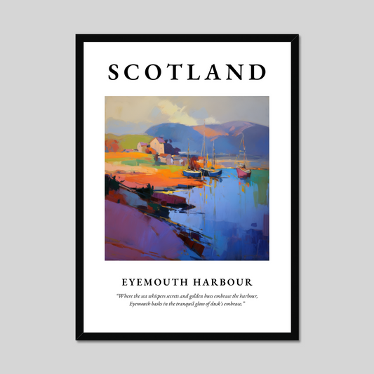 Poster of Eyemouth Harbour, Scotland.