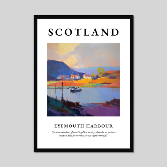 Poster of Eyemouth Harbour, Scotland.