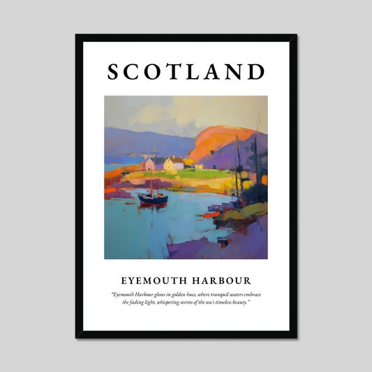 Poster of Eyemouth Harbour, Scotland.