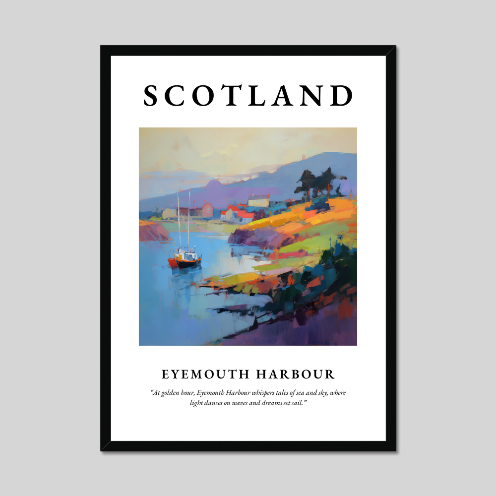 Poster of Eyemouth Harbour, Scotland.