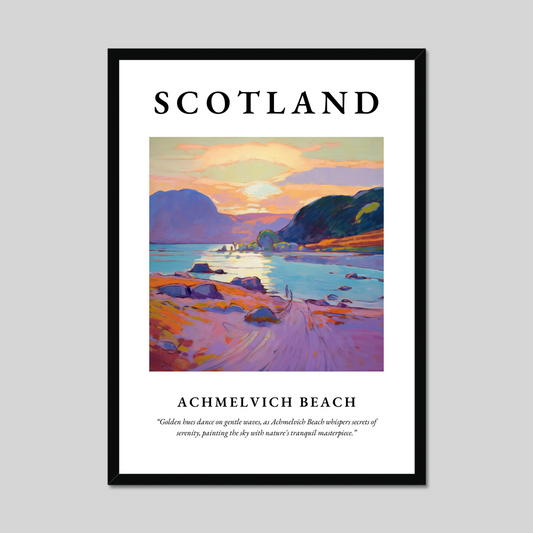 Poster of Achmelvich Beach, Scotland.