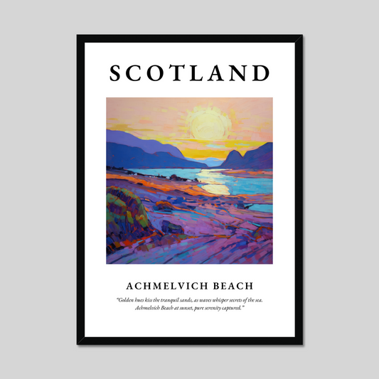 Poster of Achmelvich Beach, Scotland.