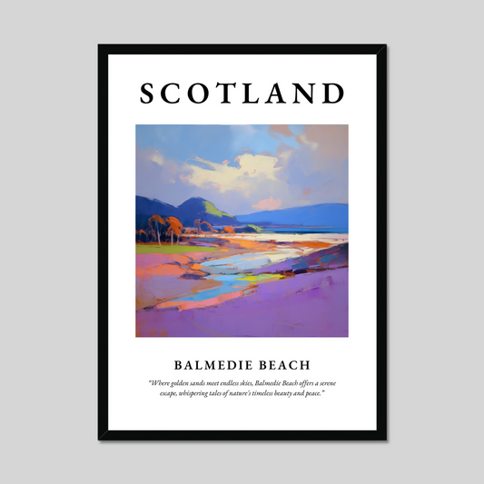 Poster of Balmedie Beach, Scotland.