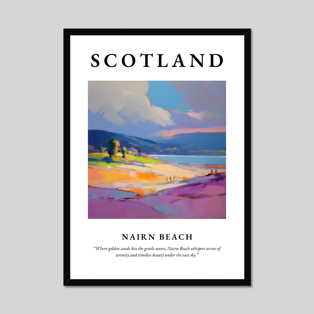 Poster of Nairn Beach, Scotland.