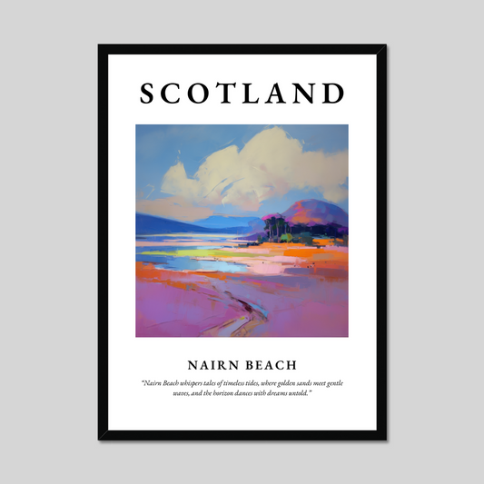 Poster of Nairn Beach, Scotland.