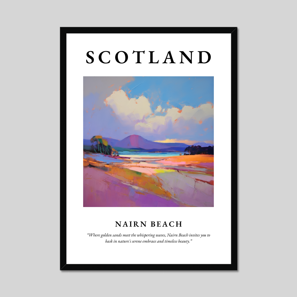 Poster of Nairn Beach, Scotland.