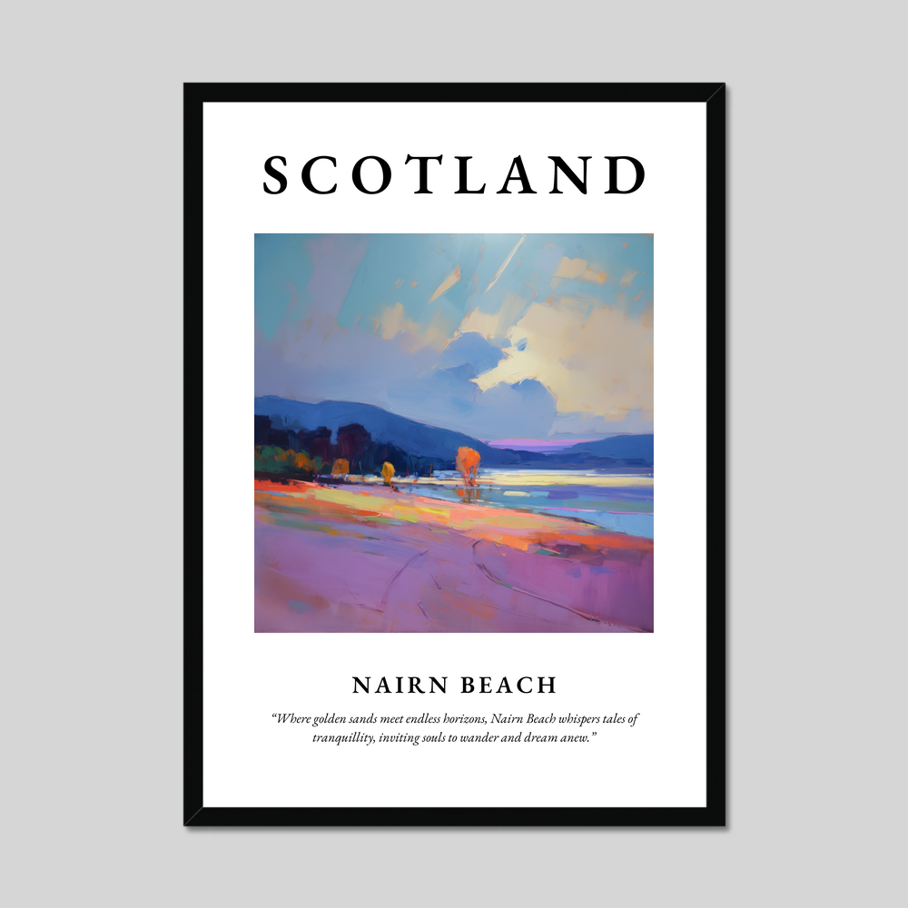 Poster of Nairn Beach, Scotland.