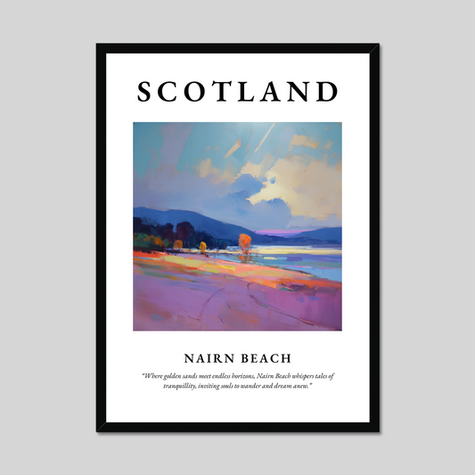 Poster of Nairn Beach, Scotland.