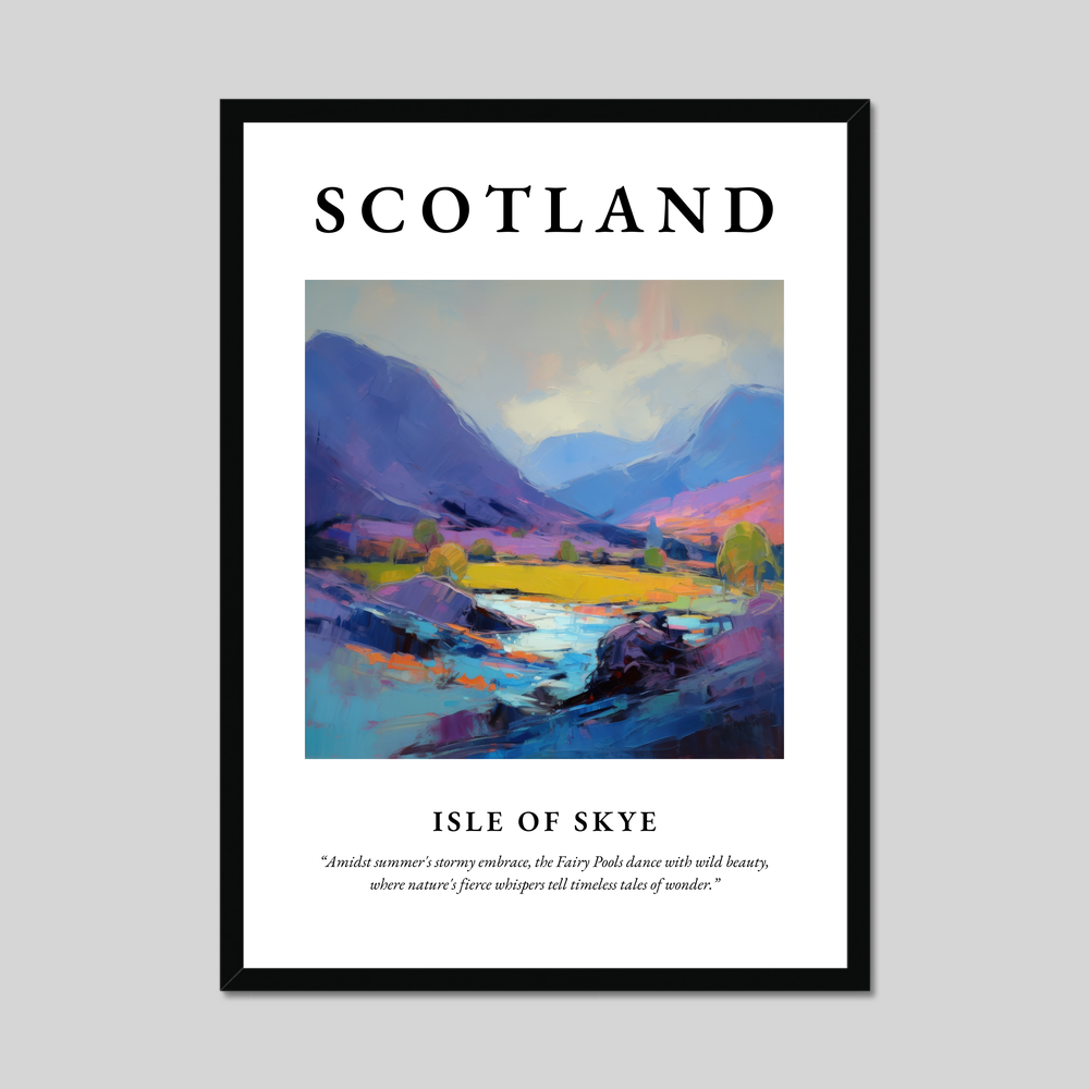 Poster of Isle of Skye, Scotland.