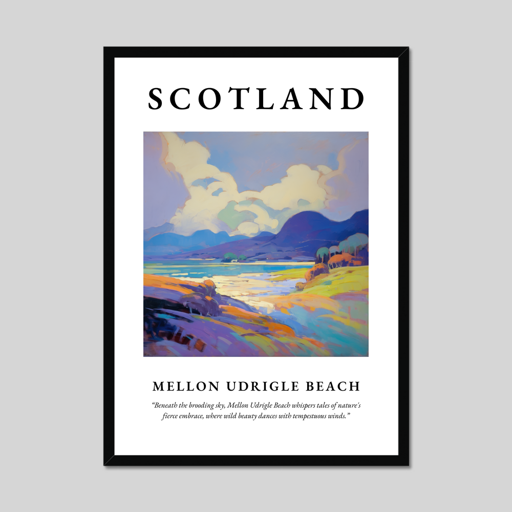 Poster of Mellon Udrigle Beach, Scotland.