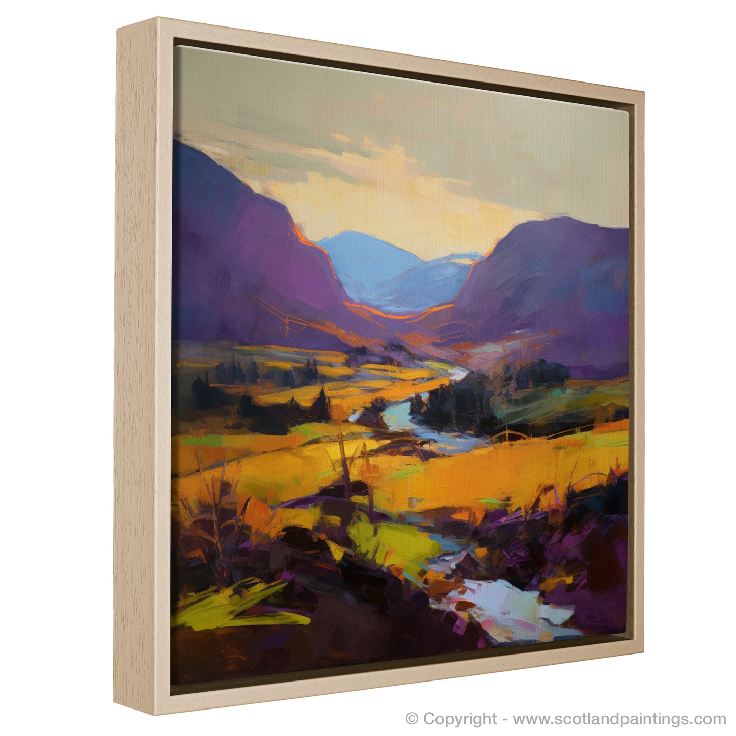 Golden Light on Heather: An Expressionist Ode to Glencoe