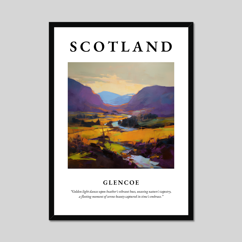 Poster of Glencoe, Scotland.