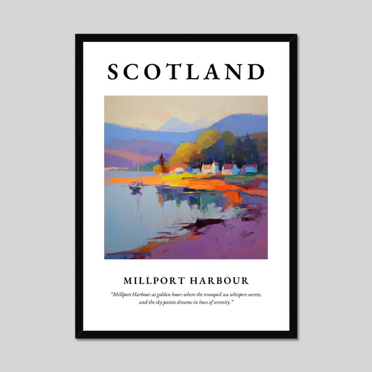 Poster of Millport Harbour, Scotland.