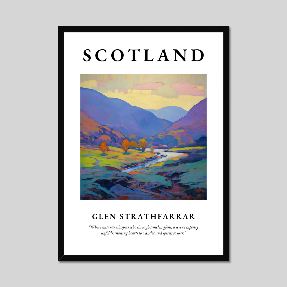 Poster of Glen Strathfarrar, Scotland.