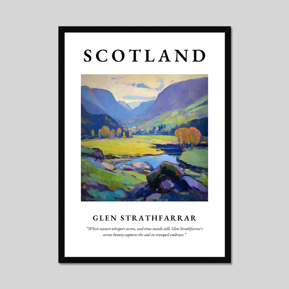 Poster of Glen Strathfarrar, Scotland.