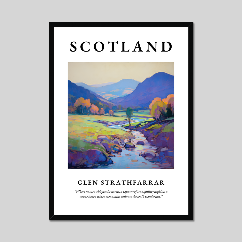 Poster of Glen Strathfarrar, Scotland.