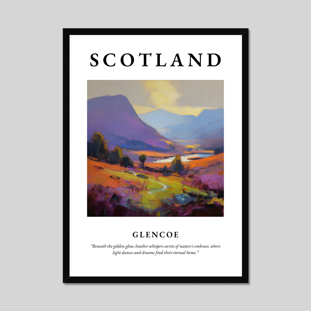 Poster of Glencoe, Scotland.