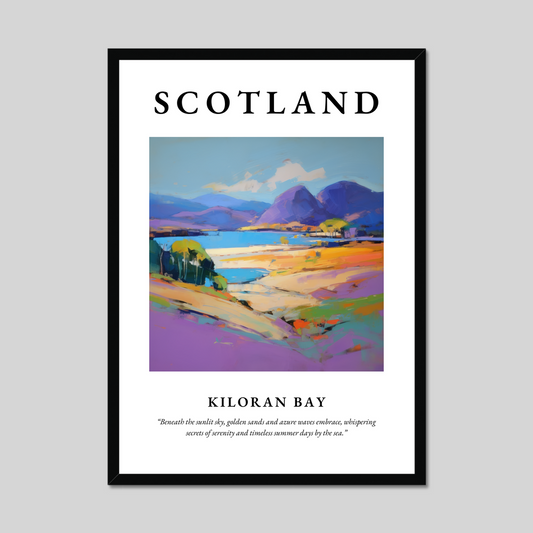 Poster of Kiloran Bay, Scotland.