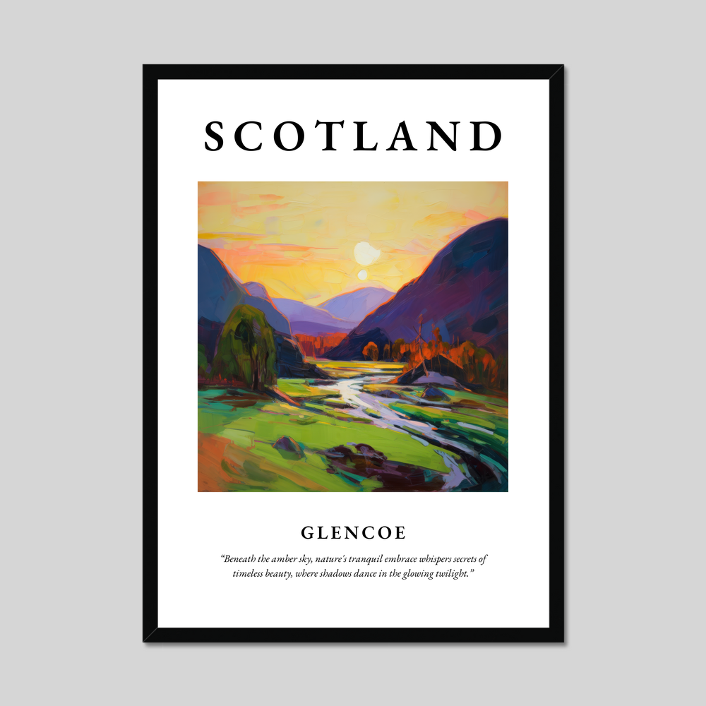 Poster of Glencoe, Scotland.