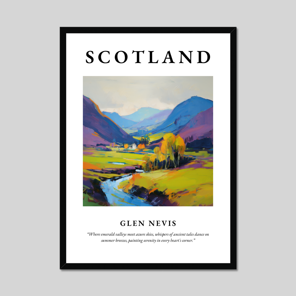 Poster of Glen Nevis, Scotland.