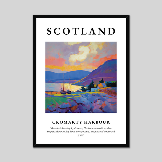 Poster of Cromarty Harbour, Scotland.