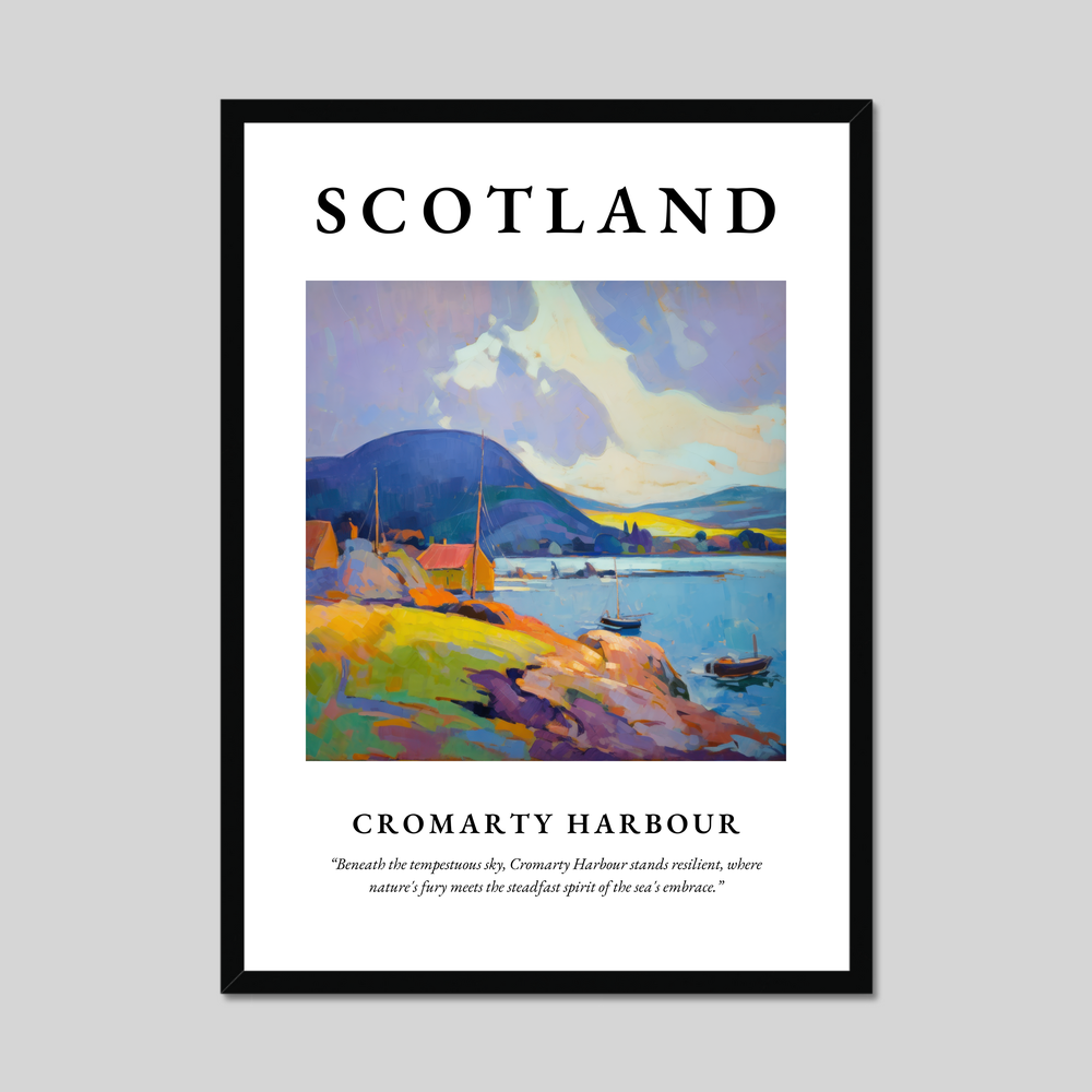 Poster of Cromarty Harbour, Scotland.