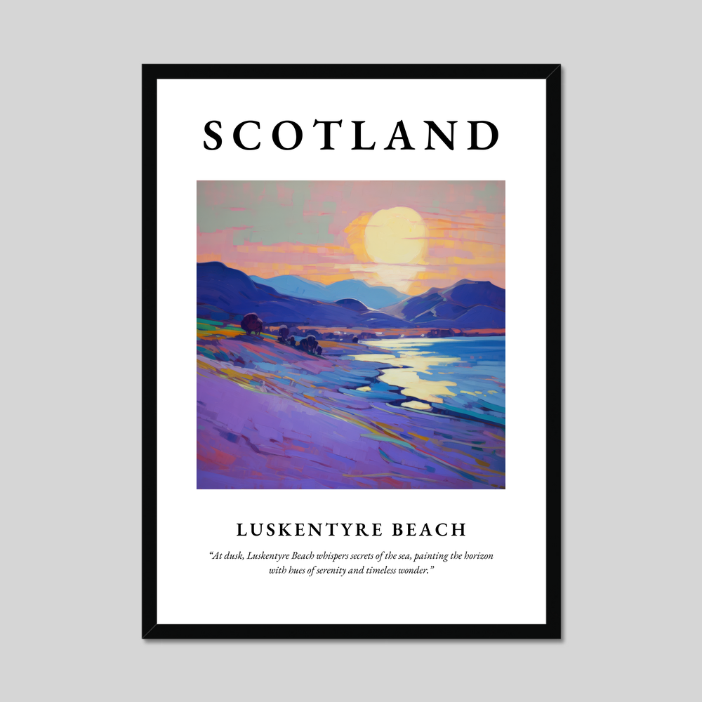 Poster of Luskentyre Beach, Scotland.