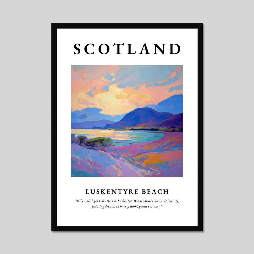 Poster of Luskentyre Beach, Scotland.