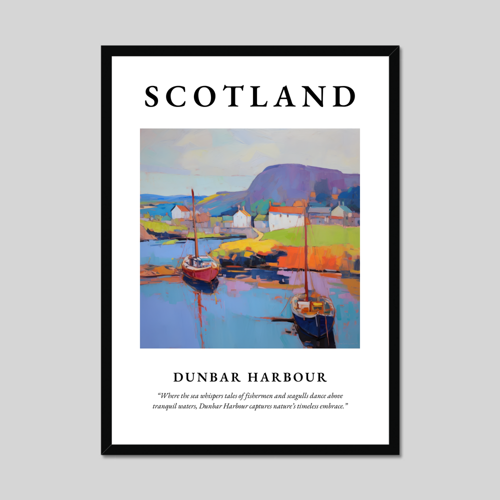 Poster of Dunbar Harbour, Scotland.