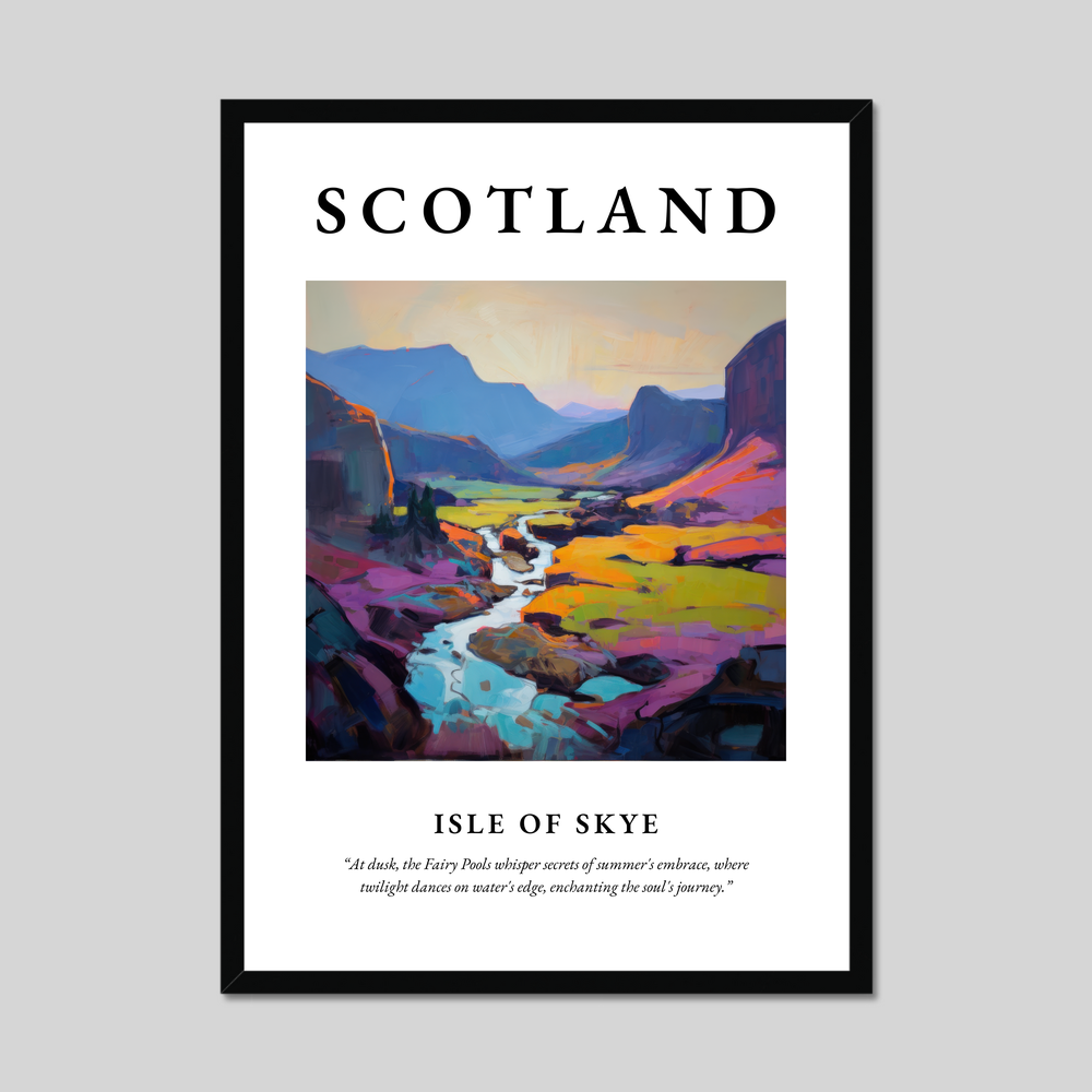 Poster of Isle of Skye, Scotland.