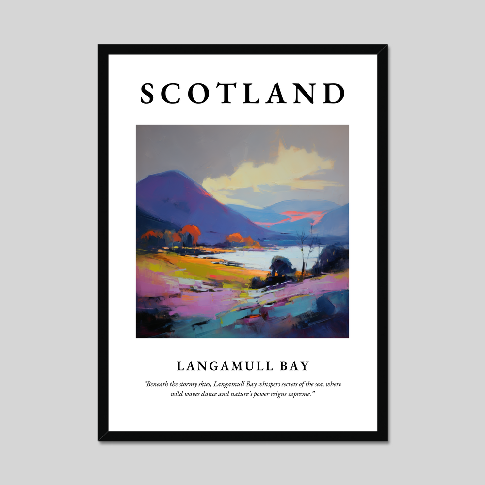 Poster of Langamull Bay, Scotland.