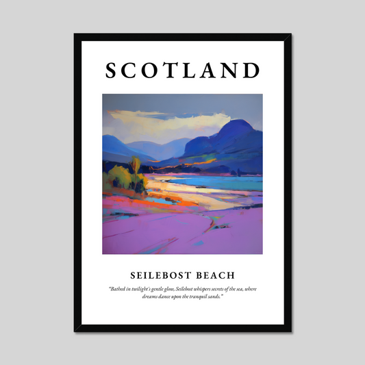 Poster of Seilebost Beach, Scotland.