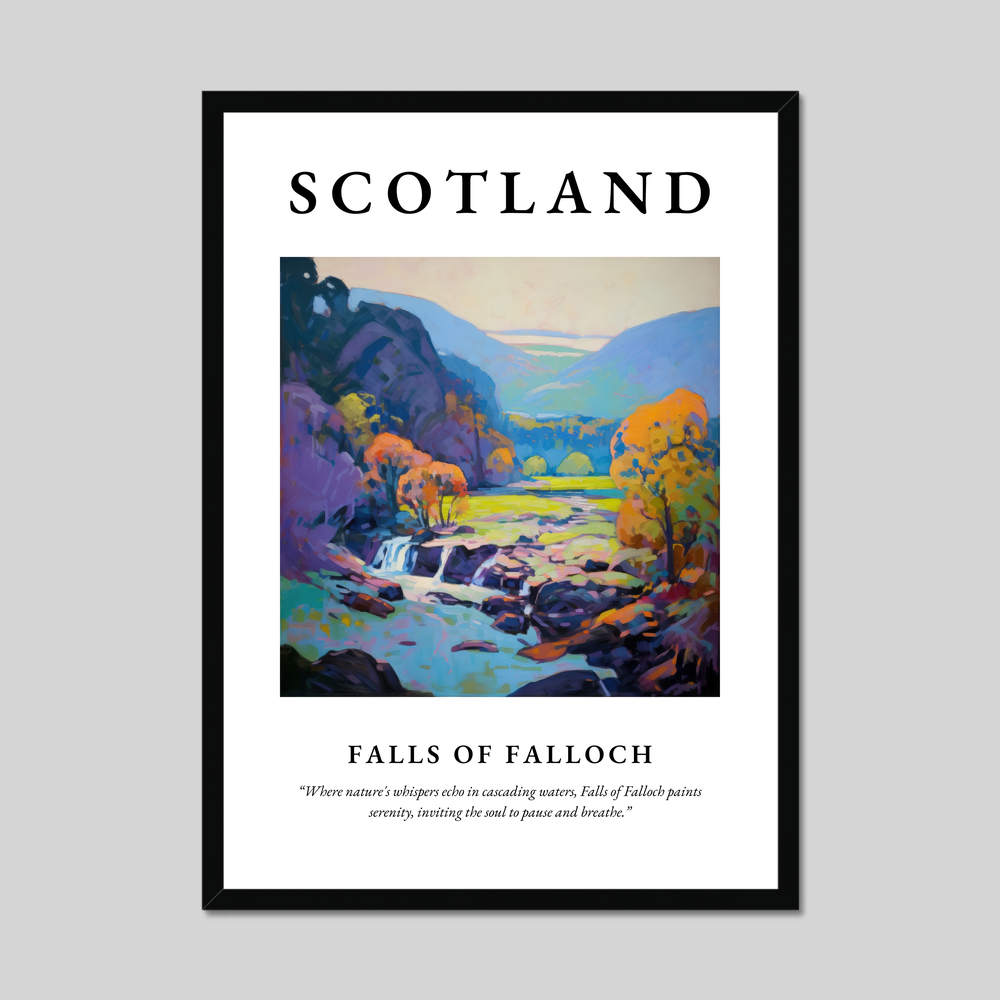 Poster of Falls of Falloch, Scotland.