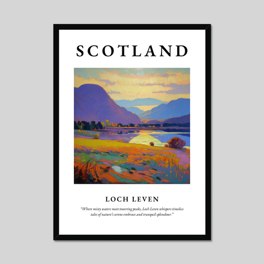 Poster of Loch Leven, Scotland.