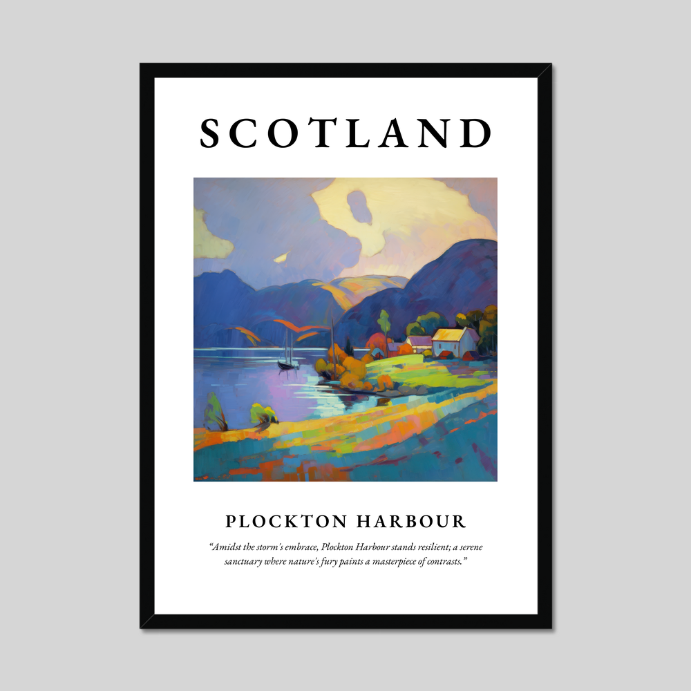 Poster of Plockton Harbour, Scotland.