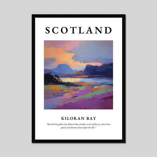 Poster of Kiloran Bay, Scotland.