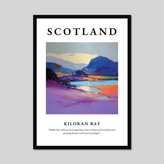 Poster of Kiloran Bay, Scotland.