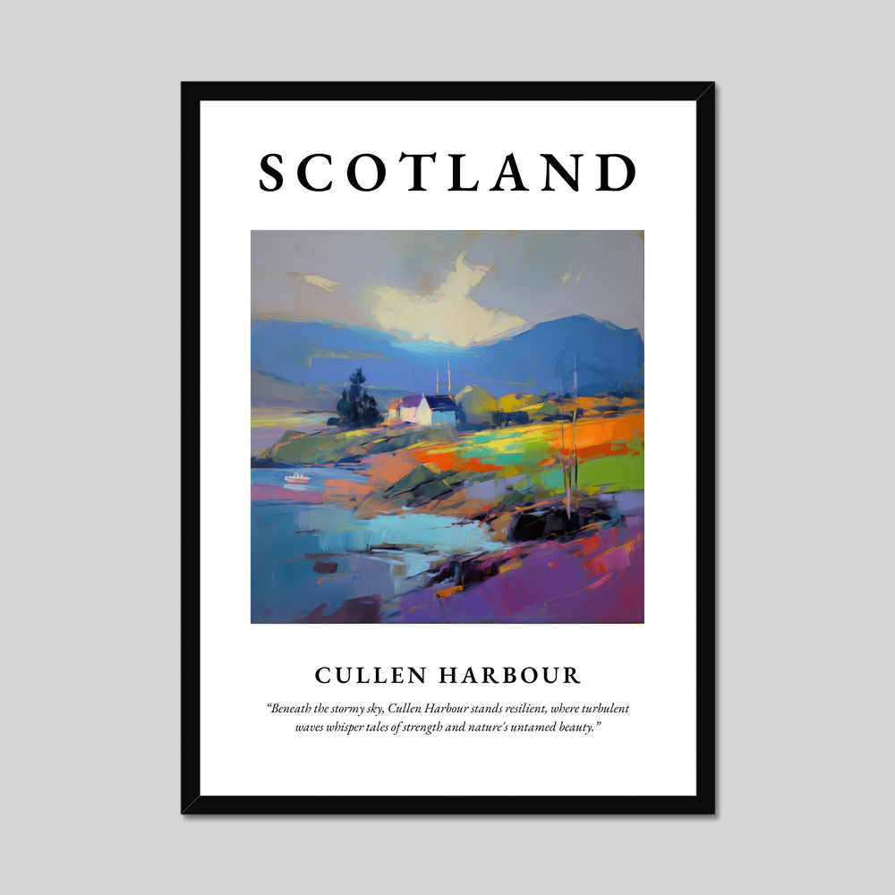 Poster of Cullen Harbour, Scotland.