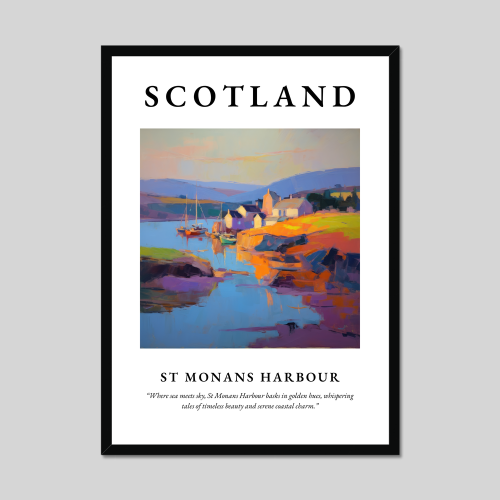 Poster of St Monans Harbour, Scotland.